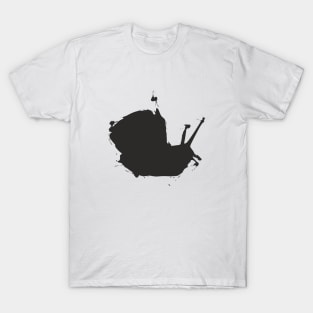 Snail grunge daub T-Shirt